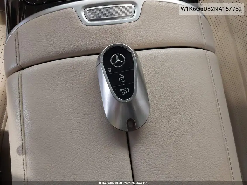 2022 Mercedes-Benz S 500 4Matic VIN: W1K6G6DB2NA157752 Lot: 45440213