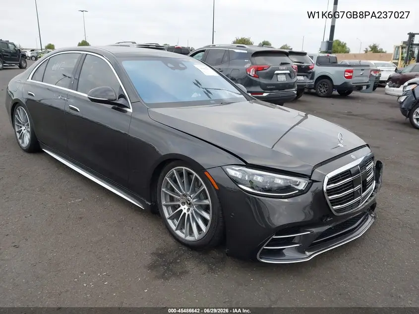 2023 Mercedes-Benz S 580 4Matic VIN: W1K6G7GB8PA237027 Lot: 45486642