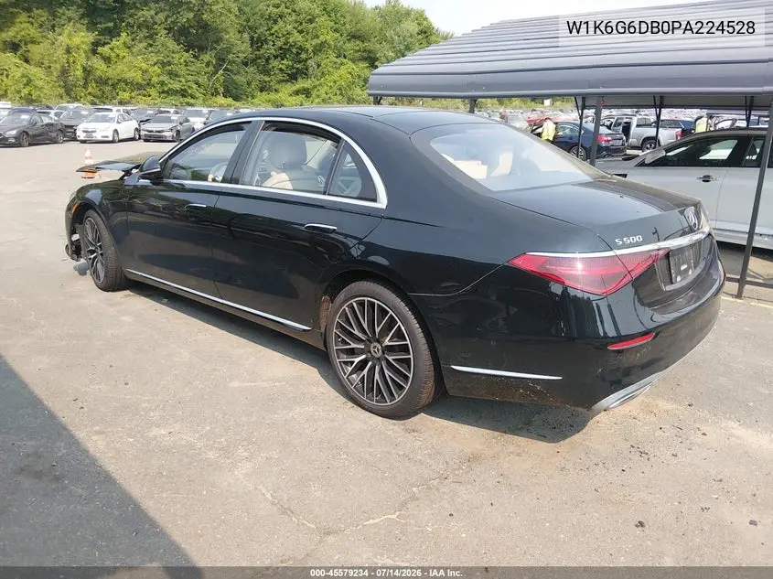 2023 Mercedes-Benz S 500 4Matic VIN: W1K6G6DB0PA224528 Lot: 45579234