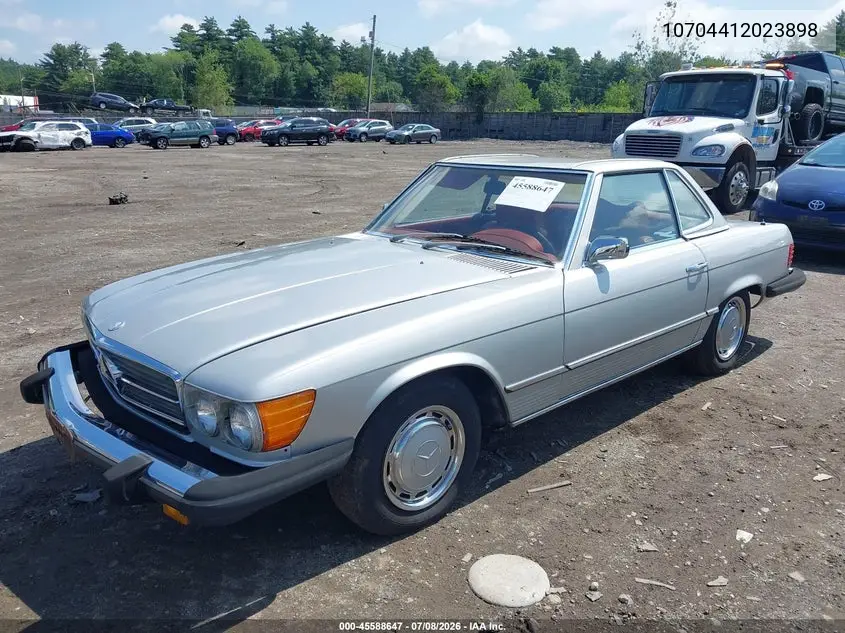 1975 Mercedes-Benz 450 Sl VIN: 10704412023898 Lot: 45588647