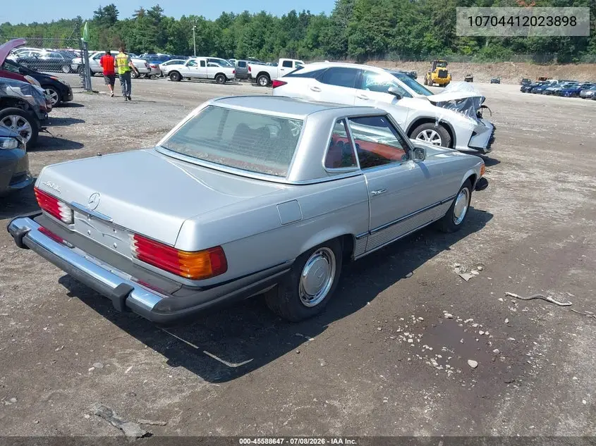 1975 Mercedes-Benz 450 Sl VIN: 10704412023898 Lot: 45588647