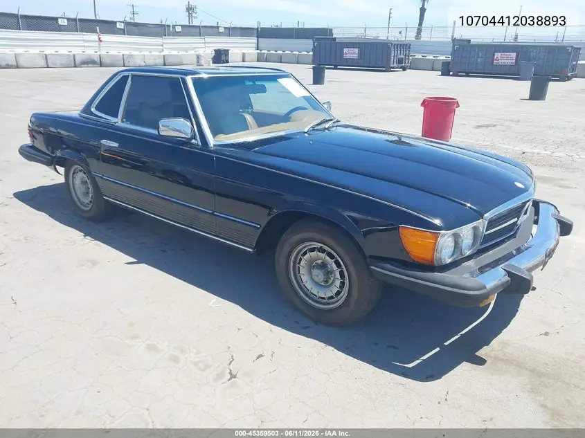 1977 Mercedes 450Sl VIN: 10704412038893 Lot: 45359503