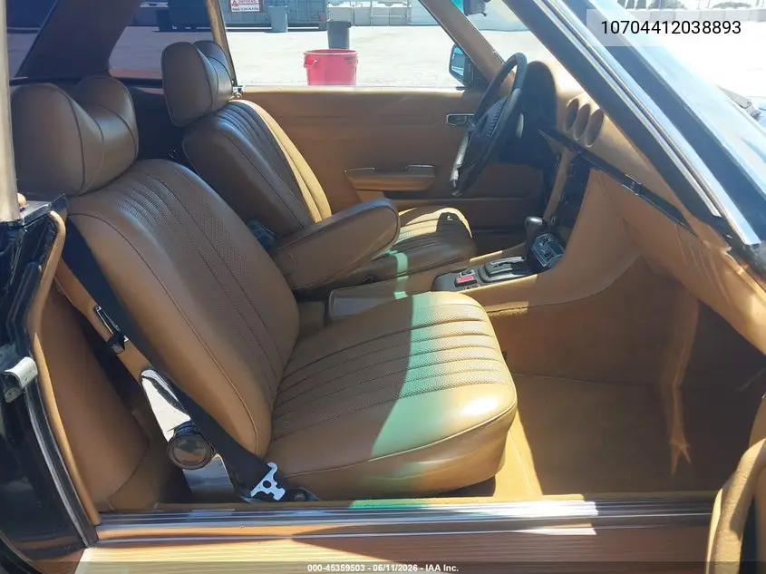 1977 Mercedes 450Sl VIN: 10704412038893 Lot: 45359503