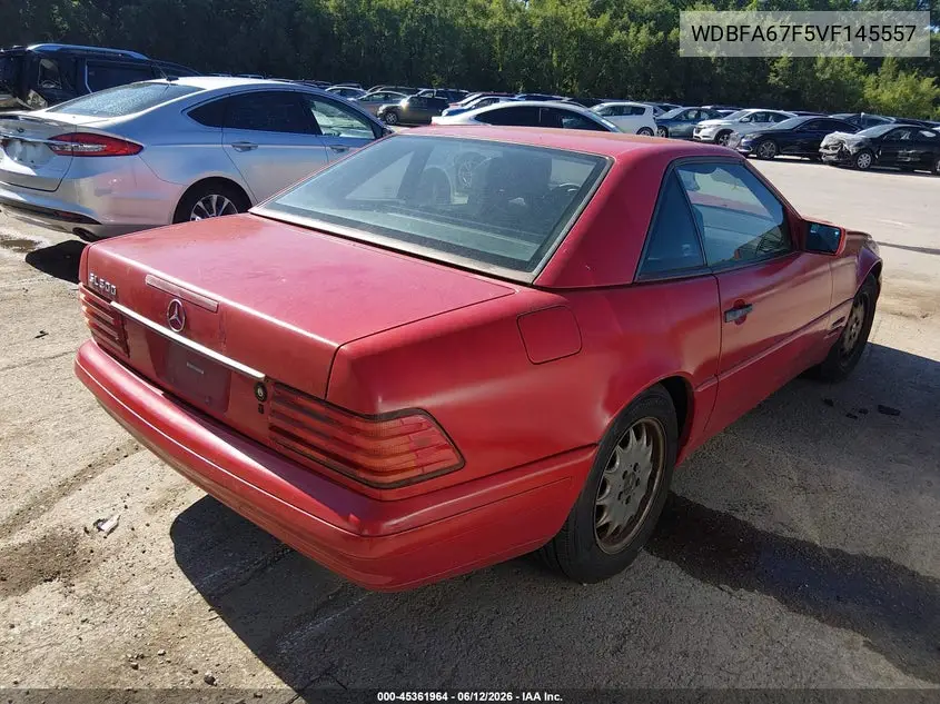 1997 Mercedes-Benz Sl 500 VIN: WDBFA67F5VF145557 Lot: 45361964