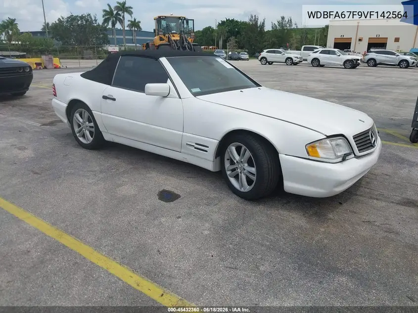 1997 Mercedes-Benz Sl 500 VIN: WDBFA67F9VF142564 Lot: 45432360