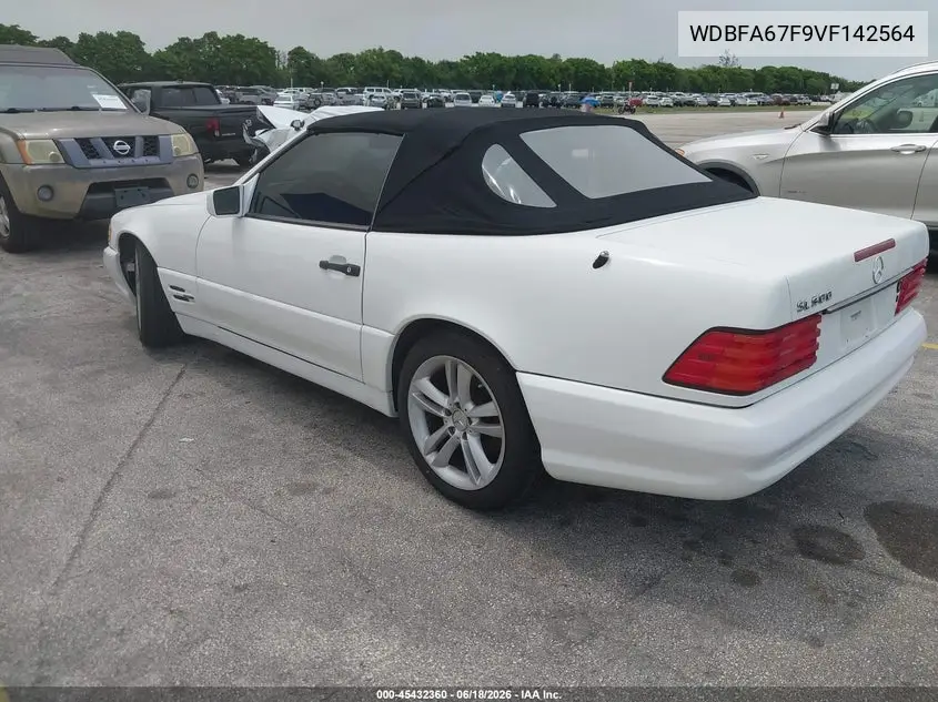 1997 Mercedes-Benz Sl 500 VIN: WDBFA67F9VF142564 Lot: 45432360