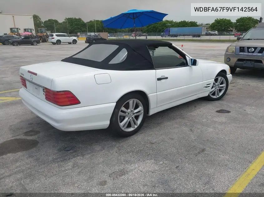 1997 Mercedes-Benz Sl 500 VIN: WDBFA67F9VF142564 Lot: 45432360