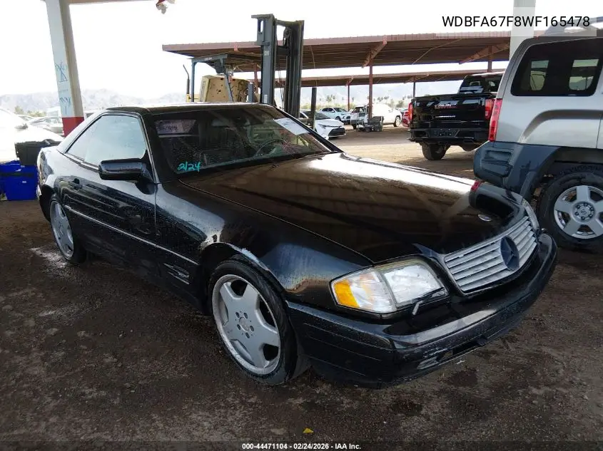 1998 Mercedes-Benz Sl 500 VIN: WDBFA67F8WF165478 Lot: 44471104