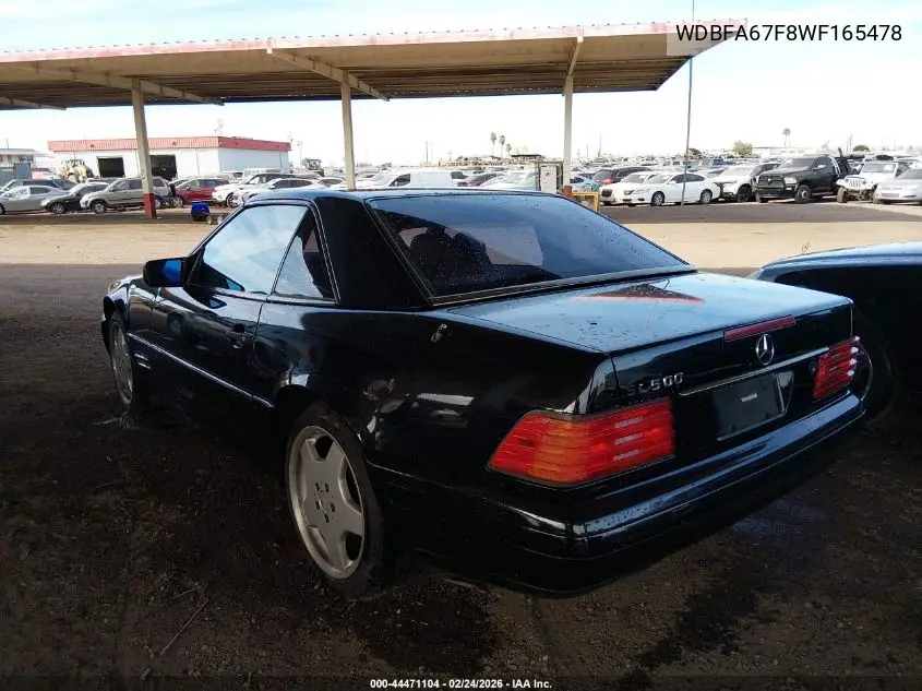 1998 Mercedes-Benz Sl 500 VIN: WDBFA67F8WF165478 Lot: 44471104
