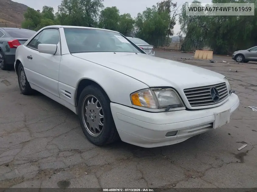 1998 Mercedes-Benz Sl 500 VIN: WDBFA67F4WF161959 Lot: 45597972
