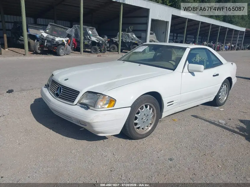 1998 Mercedes-Benz Sl 500 VIN: WDBFA67F4WF165087 Lot: 45673837