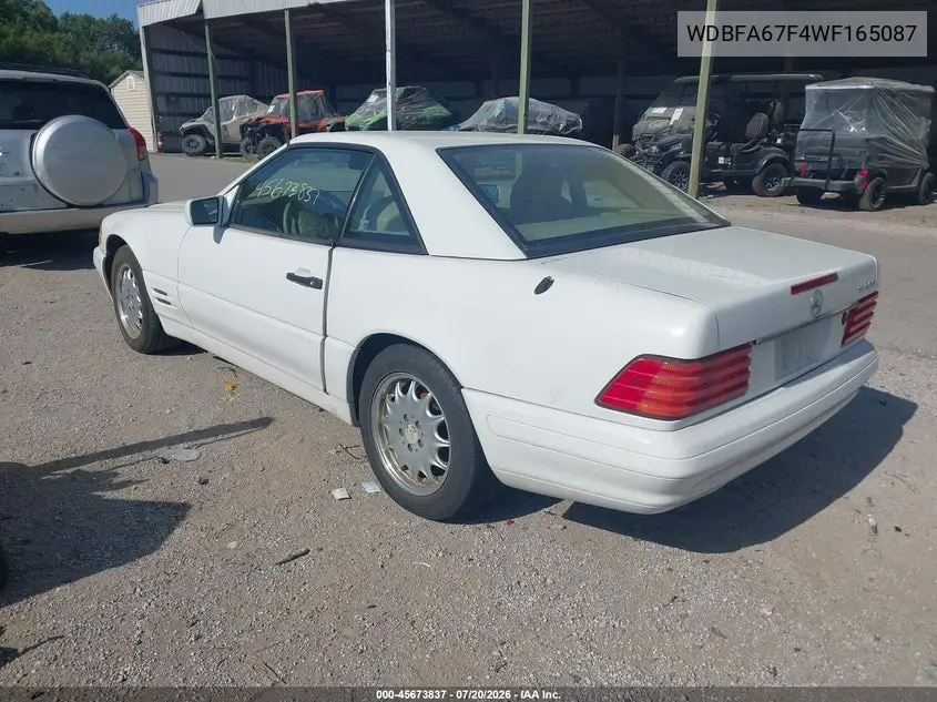 1998 Mercedes-Benz Sl 500 VIN: WDBFA67F4WF165087 Lot: 45673837