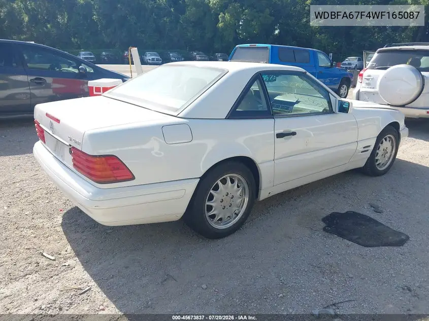 1998 Mercedes-Benz Sl 500 VIN: WDBFA67F4WF165087 Lot: 45673837