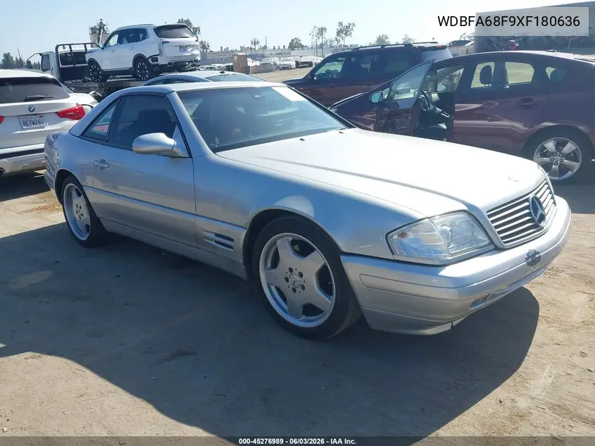 1999 Mercedes-Benz Sl 500 VIN: WDBFA68F9XF180636 Lot: 45276989
