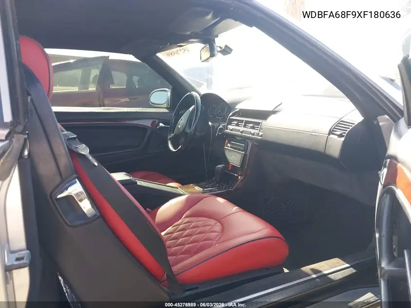 1999 Mercedes-Benz Sl 500 VIN: WDBFA68F9XF180636 Lot: 45276989