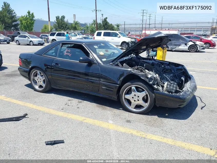 1999 Mercedes-Benz Sl 500 VIN: WDBFA68F3XF175092 Lot: 45342546