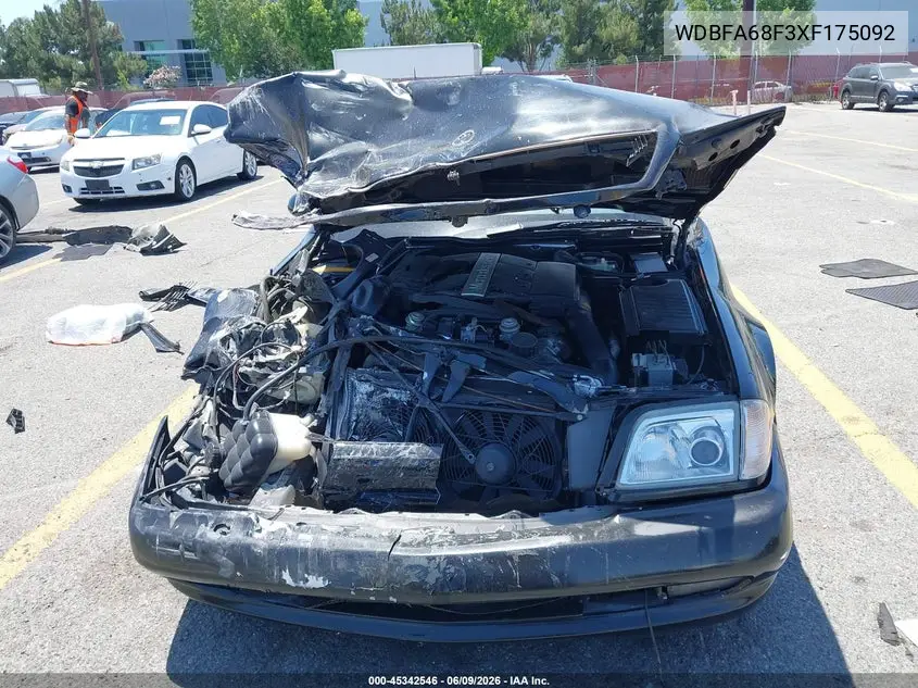 1999 Mercedes-Benz Sl 500 VIN: WDBFA68F3XF175092 Lot: 45342546