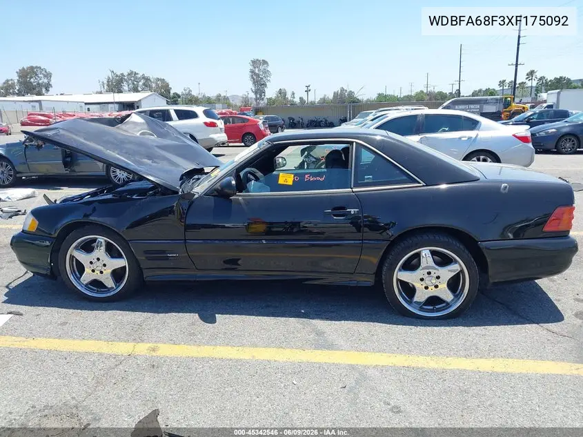 1999 Mercedes-Benz Sl 500 VIN: WDBFA68F3XF175092 Lot: 45342546