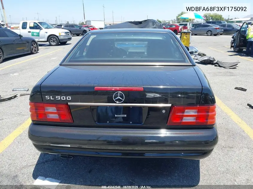 1999 Mercedes-Benz Sl 500 VIN: WDBFA68F3XF175092 Lot: 45342546