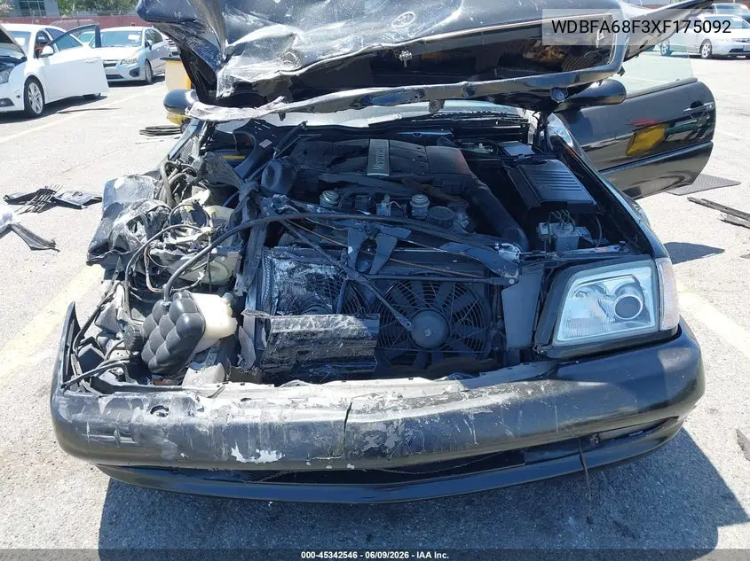 1999 Mercedes-Benz Sl 500 VIN: WDBFA68F3XF175092 Lot: 45342546