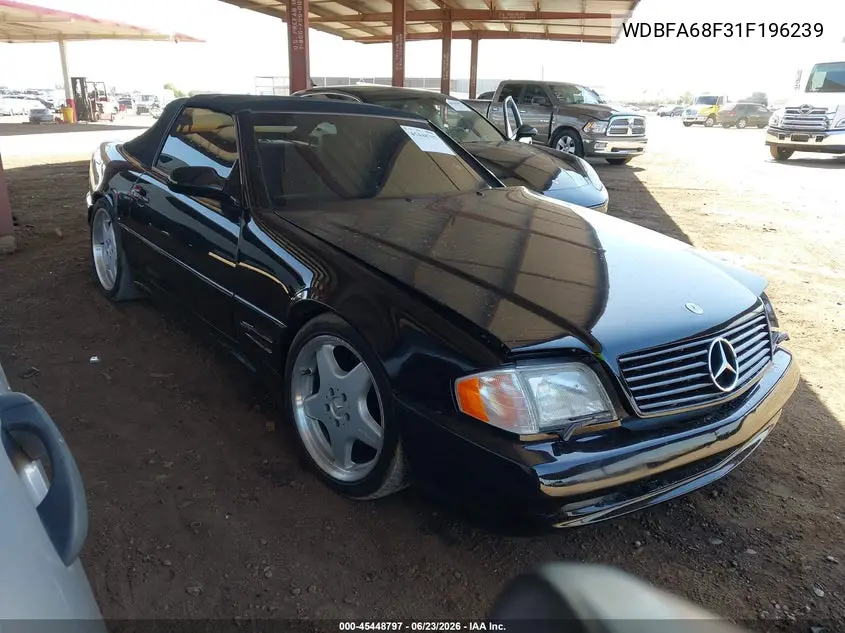 2001 Mercedes-Benz Sl 500 VIN: WDBFA68F31F196239 Lot: 45448797