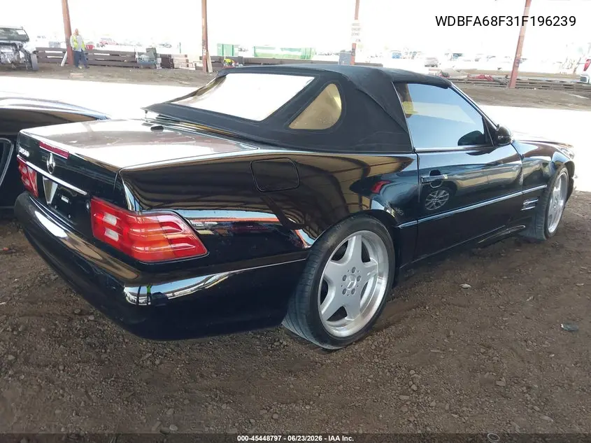 2001 Mercedes-Benz Sl 500 VIN: WDBFA68F31F196239 Lot: 45448797