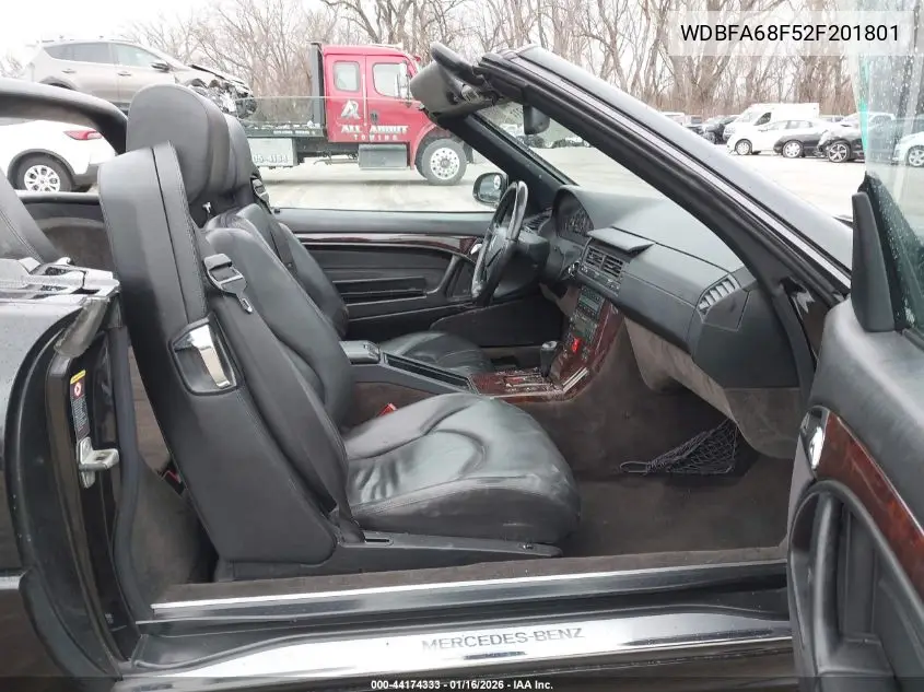 2002 Mercedes-Benz Sl 500 VIN: WDBFA68F52F201801 Lot: 44174333