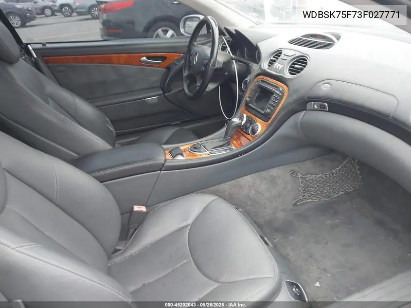 2003 Mercedes-Benz Sl 500 VIN: WDBSK75F73F027771 Lot: 45202043
