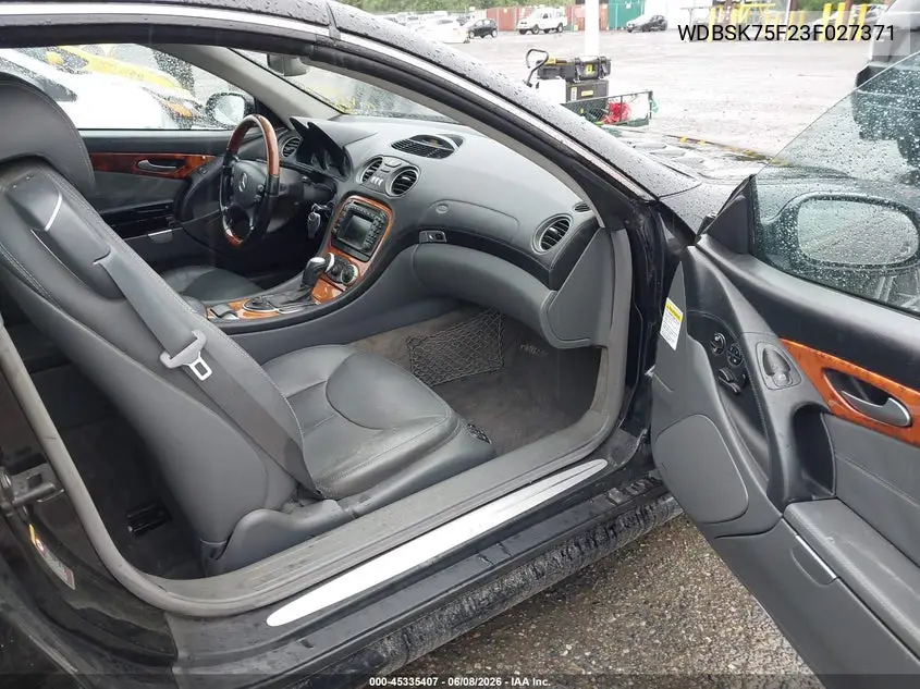 2003 Mercedes-Benz Sl 500 VIN: WDBSK75F23F027371 Lot: 45335407