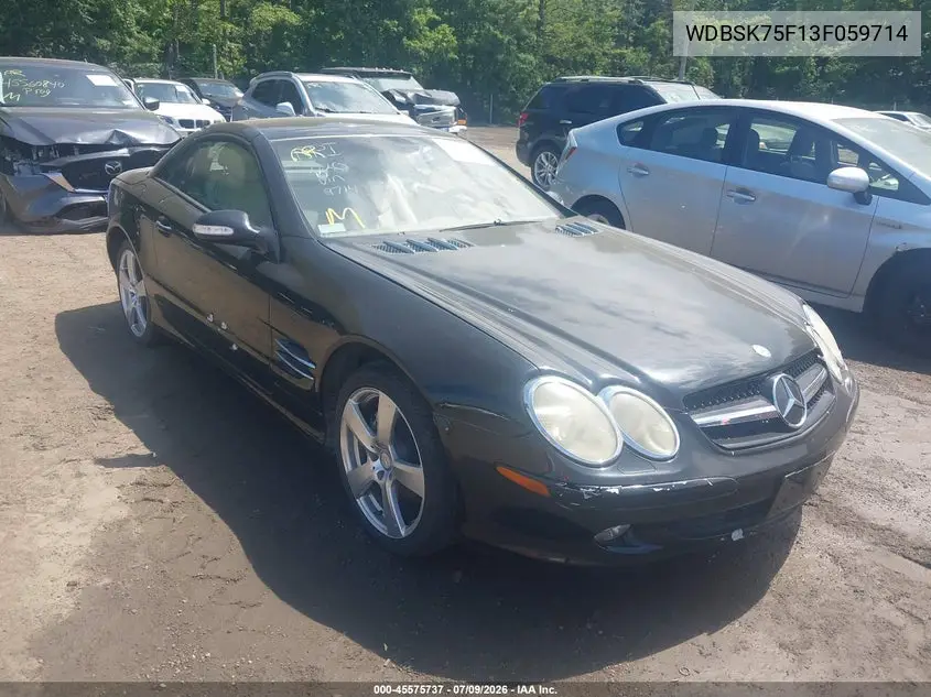 2003 Mercedes-Benz Sl 500 VIN: WDBSK75F13F059714 Lot: 45575737