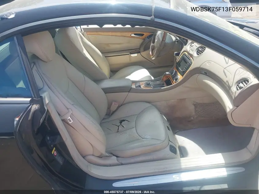 2003 Mercedes-Benz Sl 500 VIN: WDBSK75F13F059714 Lot: 45575737