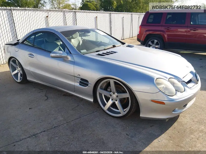 2004 Mercedes-Benz Sl 500 VIN: WDBSK75F64F082732 Lot: 44946261