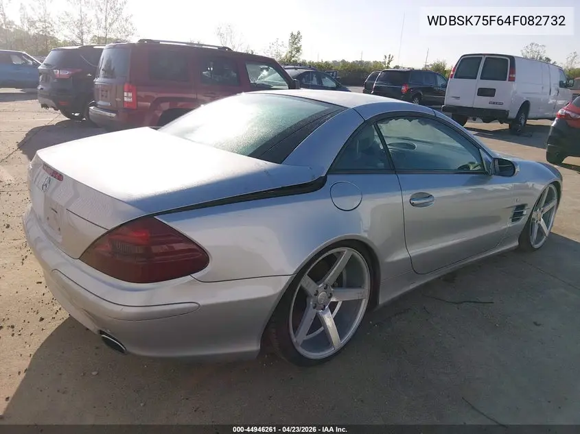 2004 Mercedes-Benz Sl 500 VIN: WDBSK75F64F082732 Lot: 44946261