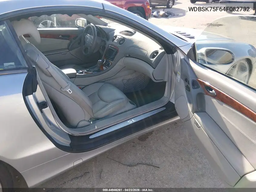 2004 Mercedes-Benz Sl 500 VIN: WDBSK75F64F082732 Lot: 44946261
