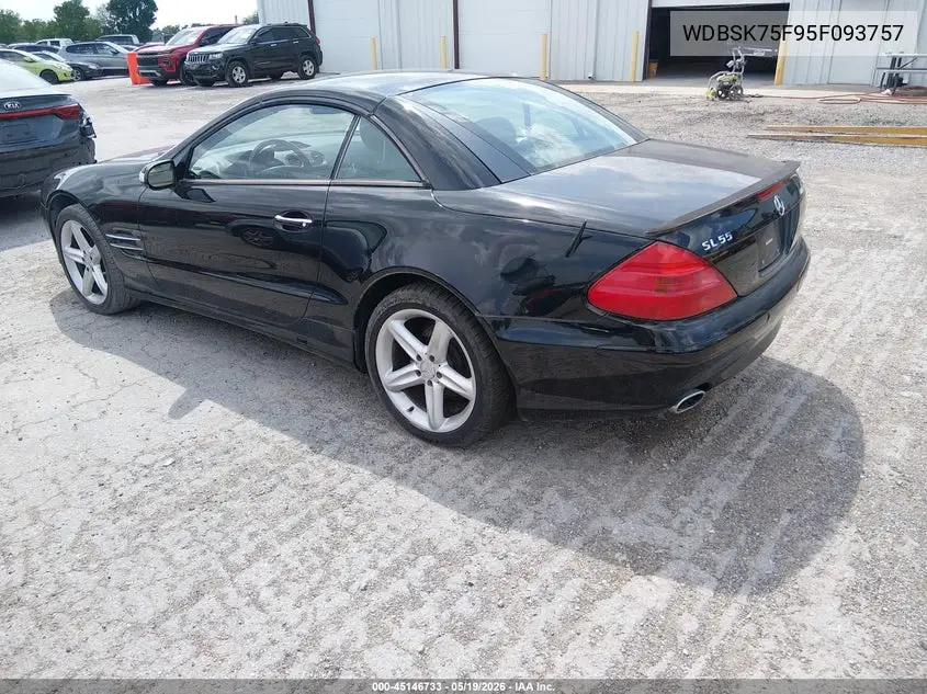 2005 Mercedes-Benz Sl 500 VIN: WDBSK75F95F093757 Lot: 45146733