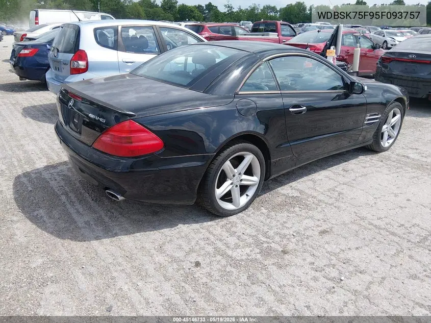 2005 Mercedes-Benz Sl 500 VIN: WDBSK75F95F093757 Lot: 45146733