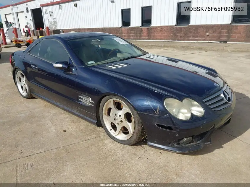 2005 Mercedes-Benz Sl 600 VIN: WDBSK76F65F095982 Lot: 45399335
