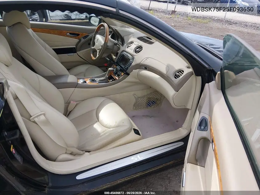2005 Mercedes-Benz Sl 500 VIN: WDBSK75F25F093650 Lot: 45486872