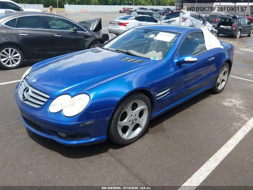 2005 Mercedes-Benz Sl 500 VIN: WDBSK75F35F090157 Lot: 45639089