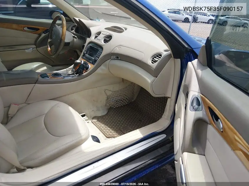 2005 Mercedes-Benz Sl 500 VIN: WDBSK75F35F090157 Lot: 45639089