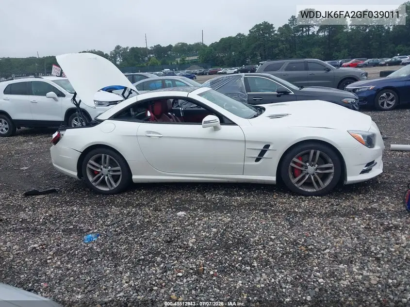 2016 Mercedes-Benz Sl 400 VIN: WDDJK6FA2GF039011 Lot: 45512943