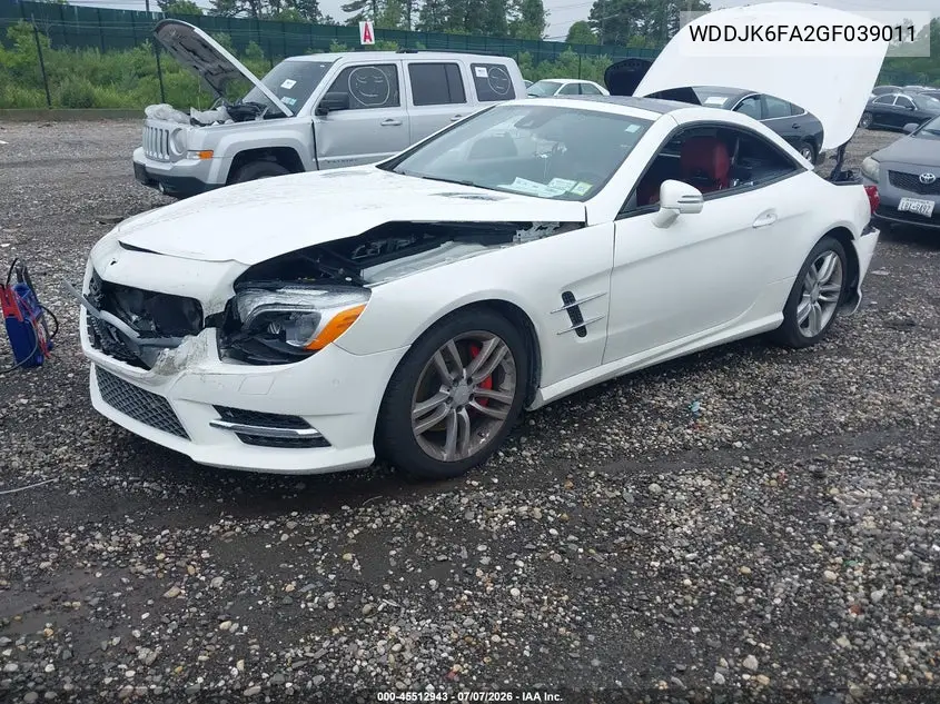 2016 Mercedes-Benz Sl 400 VIN: WDDJK6FA2GF039011 Lot: 45512943