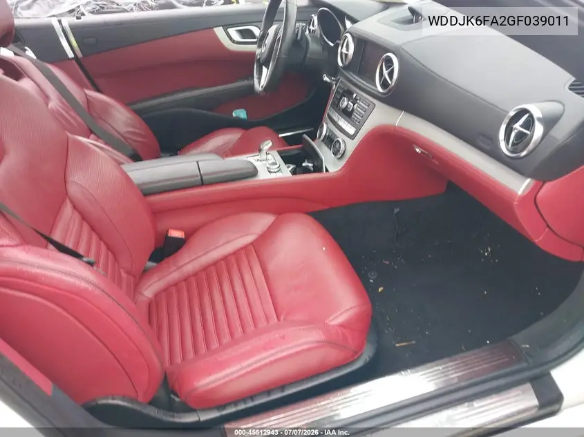 2016 Mercedes-Benz Sl 400 VIN: WDDJK6FA2GF039011 Lot: 45512943