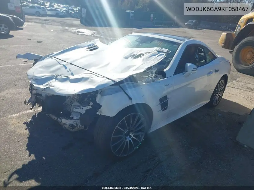 2019 Mercedes-Benz Sl 450 VIN: WDDJK6GA9KF058467 Lot: 44695688