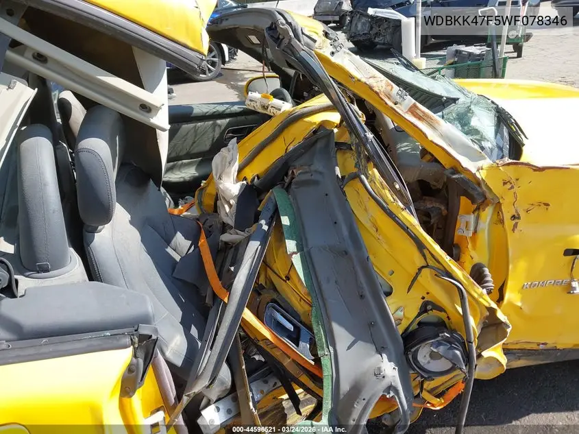 1998 Mercedes-Benz Slk 230 VIN: WDBKK47F5WF078346 Lot: 44596521