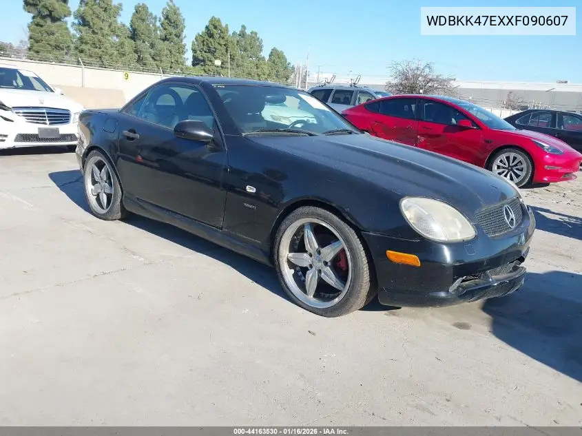 1999 Mercedes-Benz Slk 230 Kompressor VIN: WDBKK47FXXF090607 Lot: 44163530