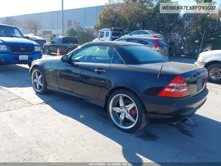 1999 Mercedes-Benz Slk 230 Kompressor VIN: WDBKK47FXXF090607 Lot: 44163530