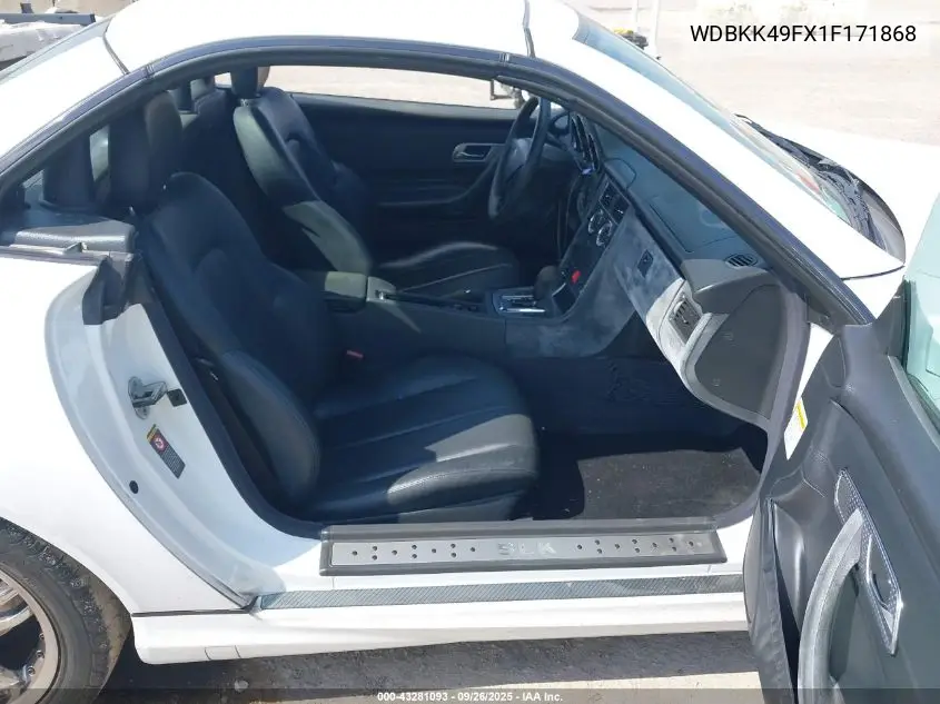 2001 Mercedes-Benz Slk 230 Kompressor VIN: WDBKK49FX1F171868 Lot: 43281093