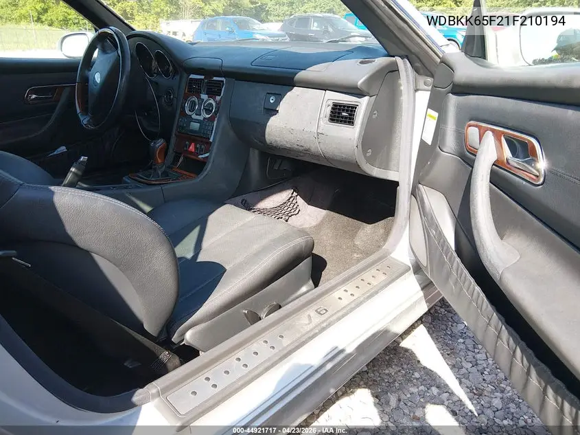 2001 Mercedes-Benz Slk 320 VIN: WDBKK65F21F210194 Lot: 44921717