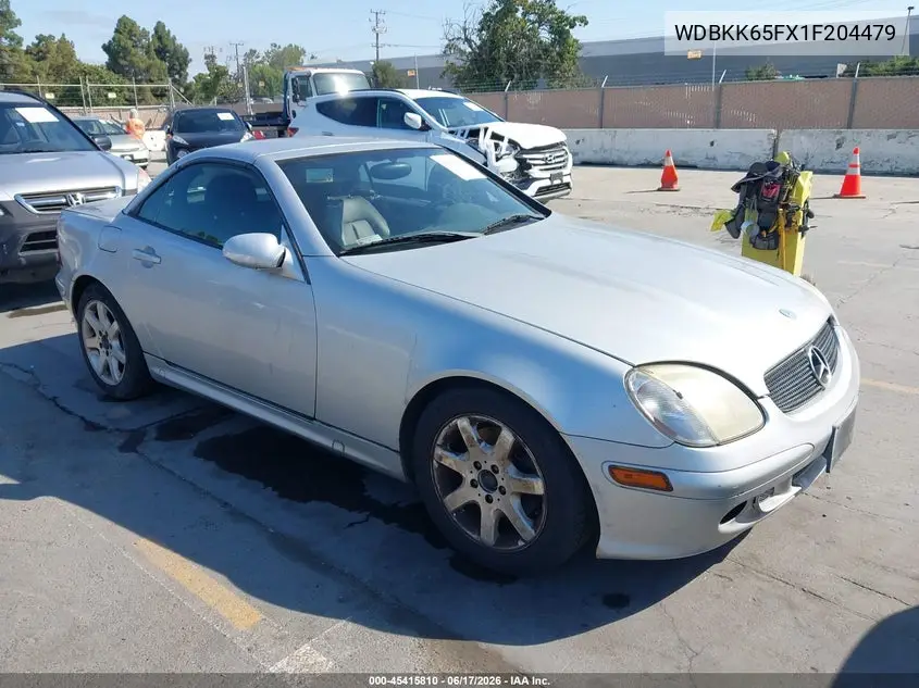 2001 Mercedes-Benz Slk 320 VIN: WDBKK65FX1F204479 Lot: 45415810